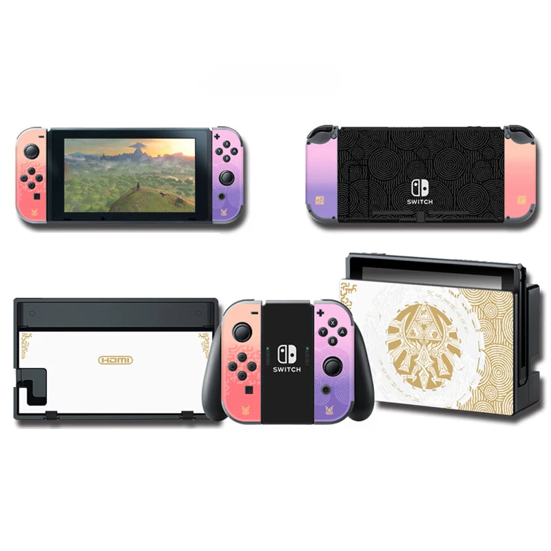 Zelda Tears of The Kingdom Limited Console Skin Sticker for Nintendo Switch OLED, NS Switch Accessories
