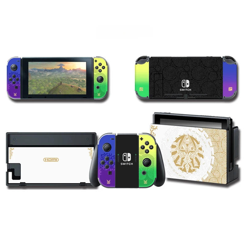 Zelda Tears of The Kingdom Limited Console Skin Sticker for Nintendo Switch OLED, NS Switch Accessories